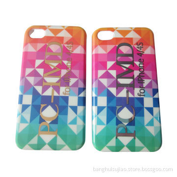 2014 Fashionable Tartan Cases for iPhone 4/4S with IMD/IML Technology